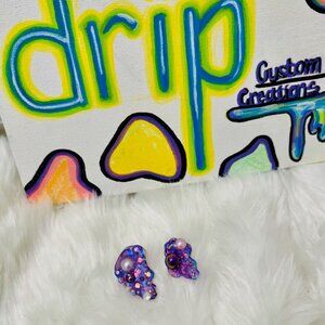 Galaxy Drip Earrings by Drip Creations